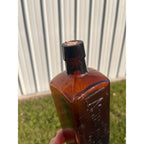 Antique Lash's Kidney & Liver Bitters Amber Embossed Apothecary Medicine Bottle