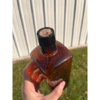 Antique Lash's Kidney & Liver Bitters Amber Embossed Apothecary Medicine Bottle