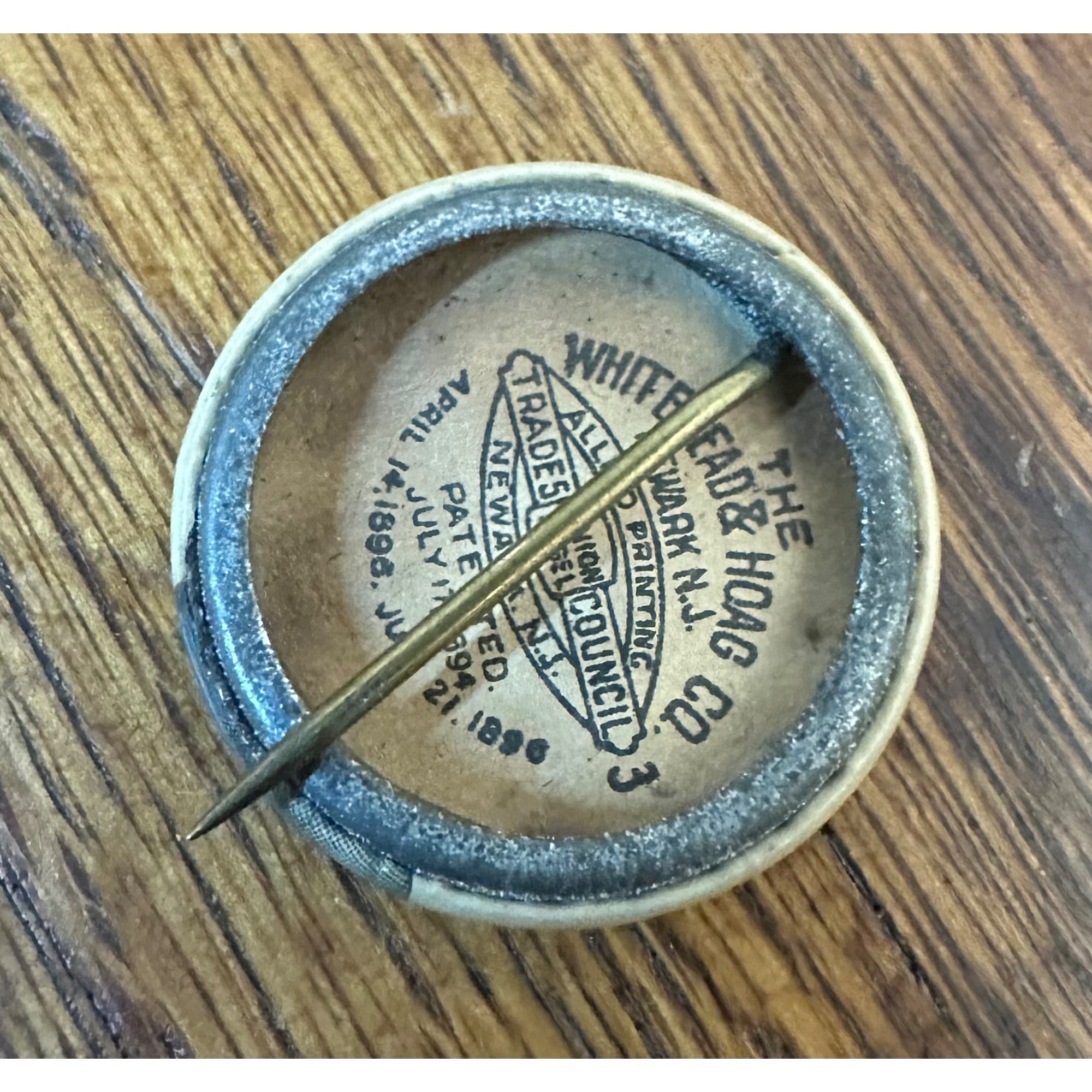 Charles E. Hughes 1906 New York Governor campaign pin button political