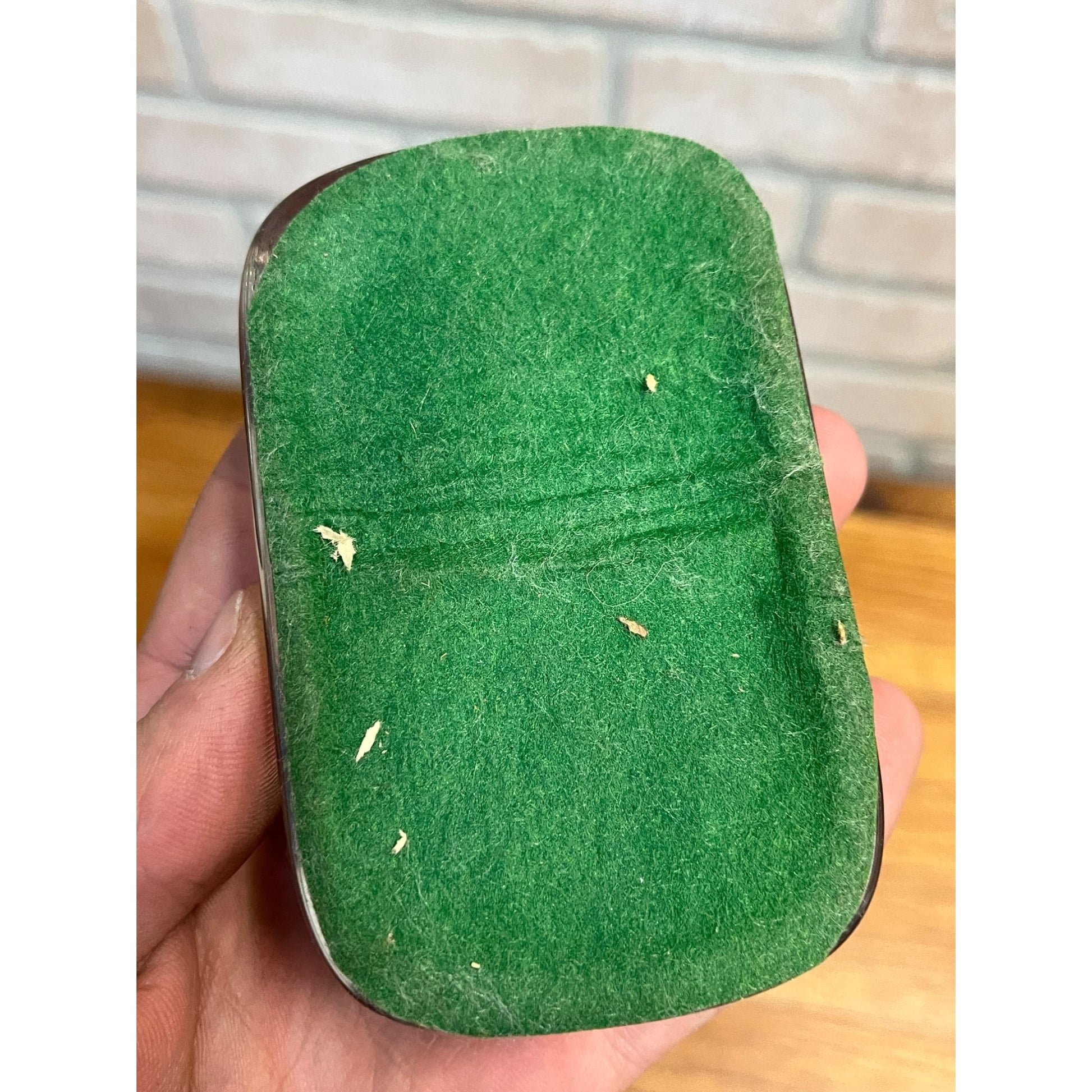 Vintage 1930s Prince Albert Tobacco Advertising Glass Paperweight Jimmy Pipe