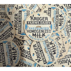 Milk Bottle Cap - Kruger Farms Dairy - Westfield, (Wisconsin) Wis WI - Blue