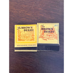 Vintage Brown Derby Hollywood Restaurant UNSTRUCK Matchbook FULL Lot (2)