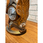 RARE Vintage Sessions United States Capitol Wood Wings Electric Clock