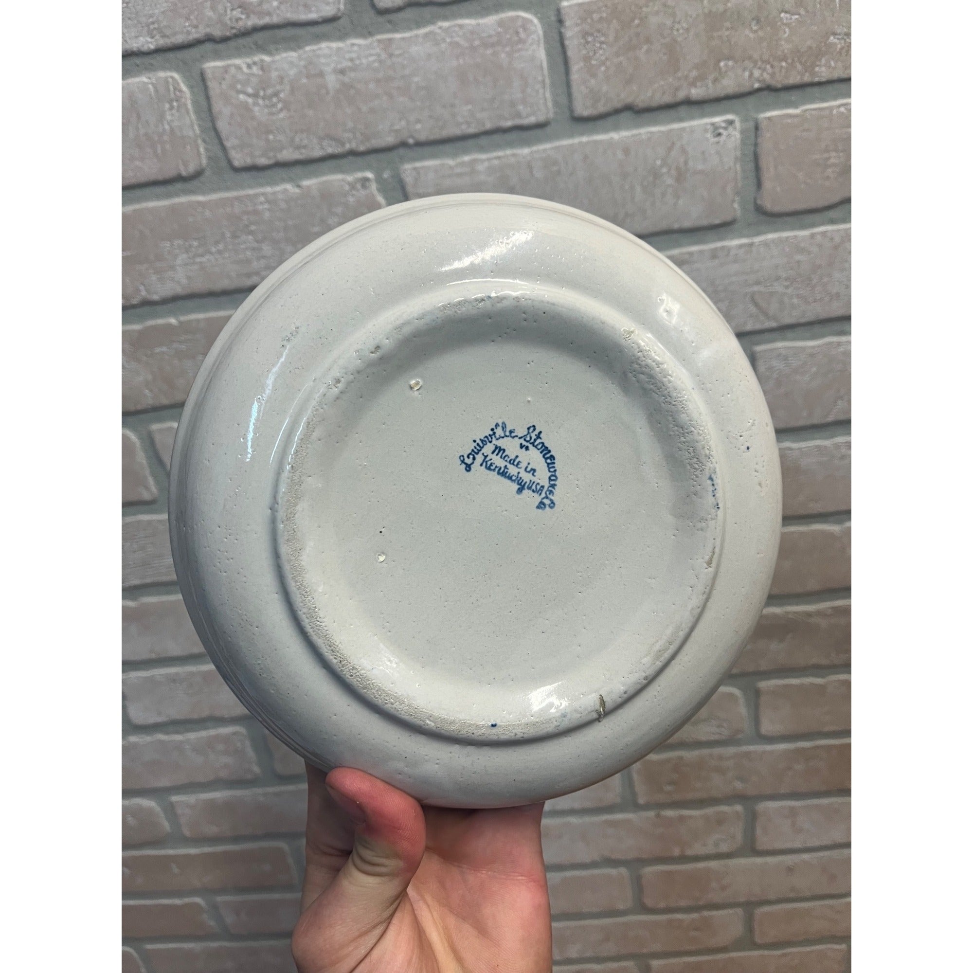 Louisville Stoneware Childs Ceramic Bowl Bear w/ Alphabet Blocks Paul Lipped Plate