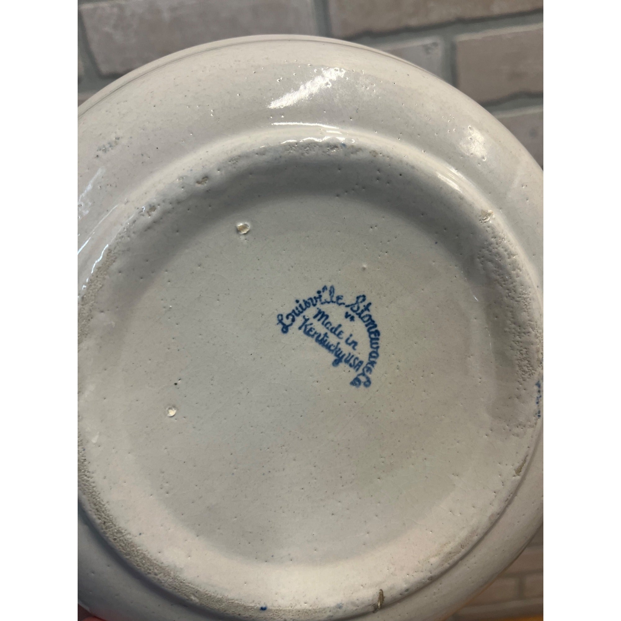 Louisville Stoneware Childs Ceramic Bowl Bear w/ Alphabet Blocks Paul Lipped Plate