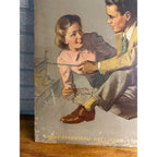 Vintage Nunn-Bush Shoes Oxford Store Display Advertising Cardboard Litho Sign