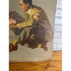 Vintage Nunn-Bush Shoes Oxford Store Display Advertising Cardboard Litho Sign