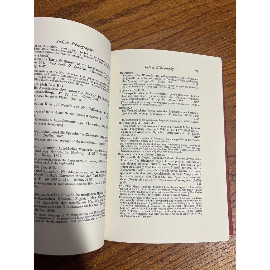 An Essay Towards An Indian Bibliography - Library Thomas Field HC Book 1991