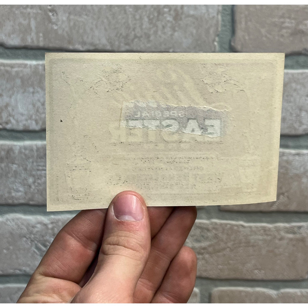 Prohibition Easter Brew Beer Bottle Label U-Permit West Bend Lithia Co. Wis