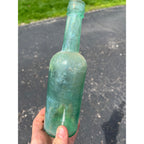 Antique Lea & Perrins Worcestershire Sauce Bottle c1890s Farmhouse Decor 8.75"