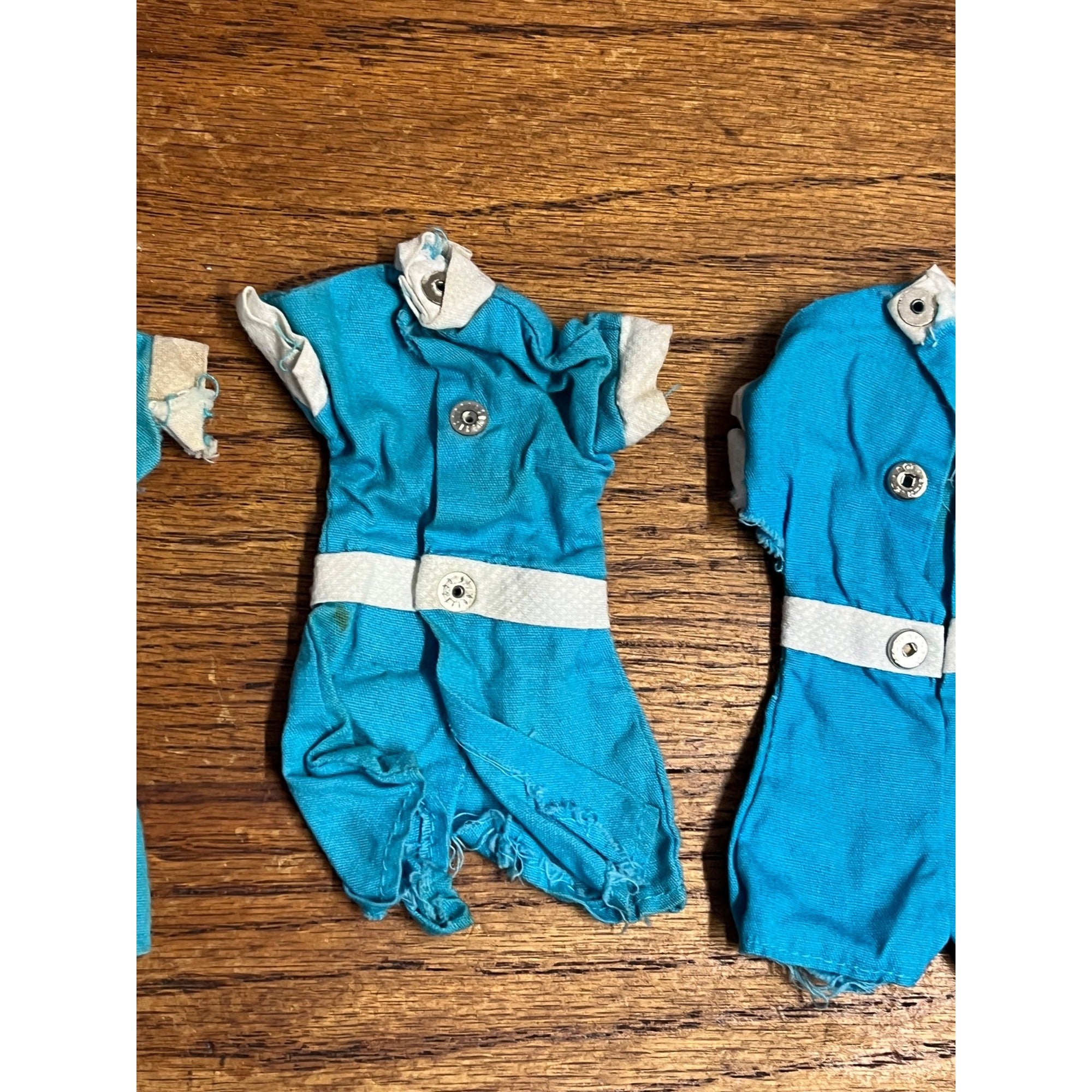 Vintage 1960s Ideal Tammy Doll Family Outfit Original Blue Dress Playsuits Lot