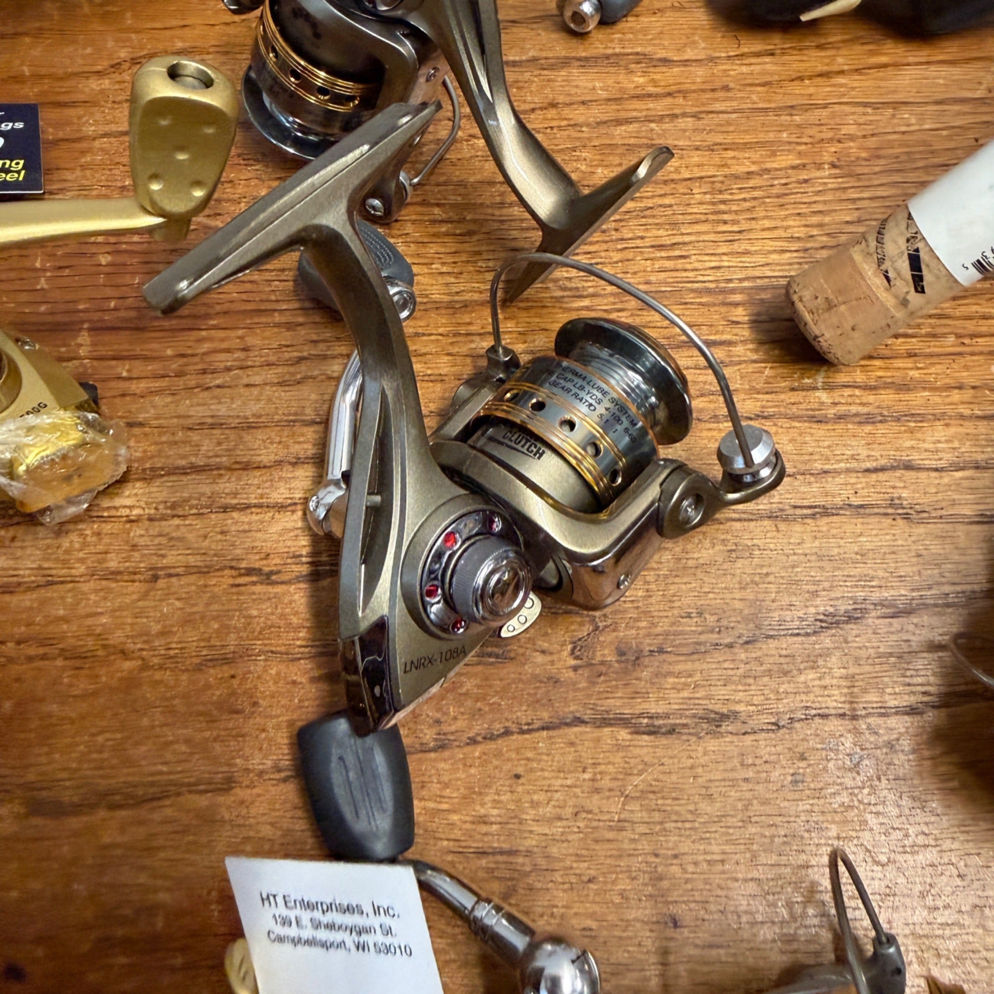 Lot of Accucast Tundra Ice Fishing and FIshing Spinning Fishing Reels Denali
