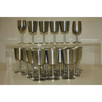 Vintage 1960s Old Hall Stainless Wine Goblets Cups MCM Robert Welch Set of (24)