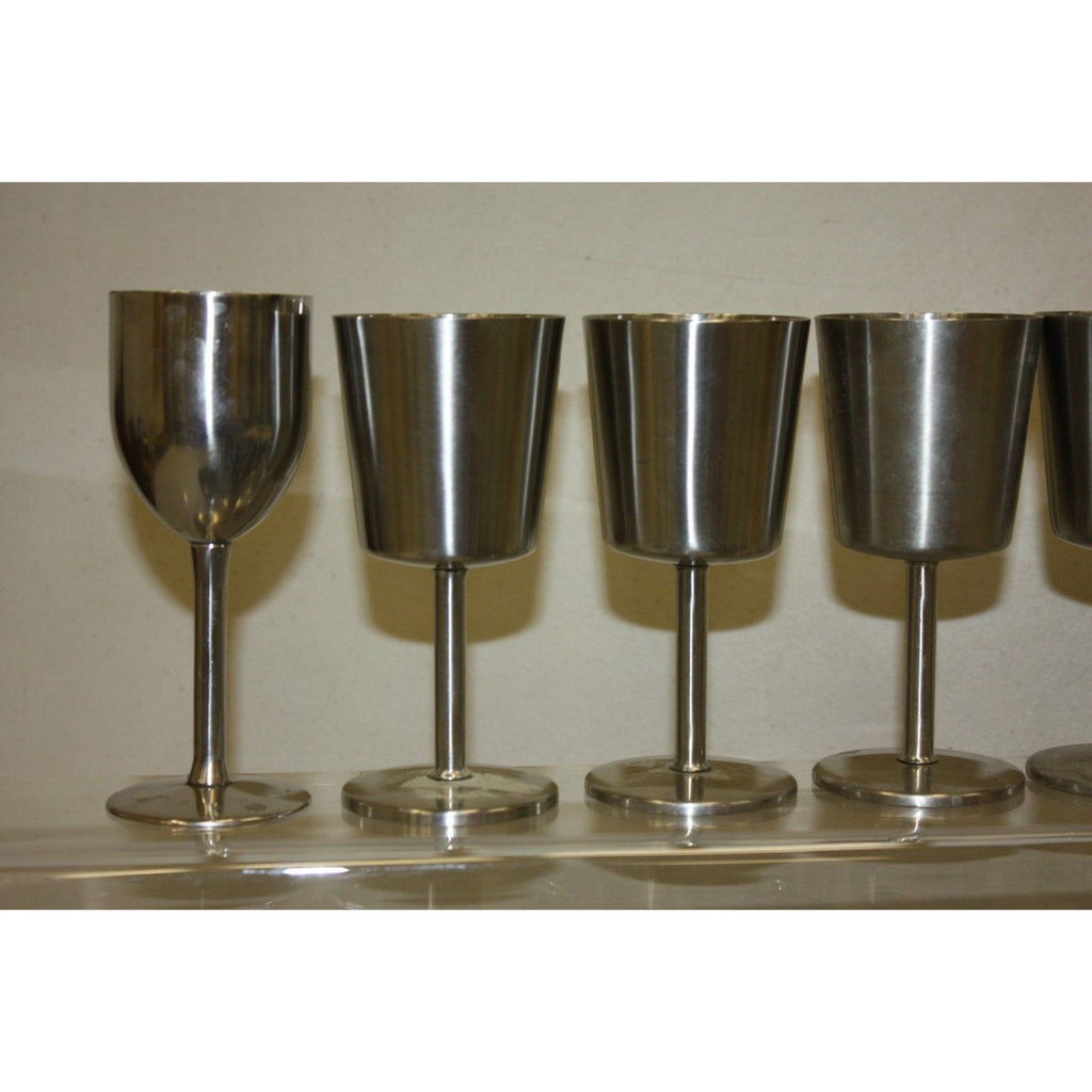 Vintage 1960s Old Hall Stainless Wine Goblets Cups MCM Robert Welch Set of (24)
