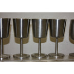 Vintage 1960s Old Hall Stainless Wine Goblets Cups MCM Robert Welch Set of (24)
