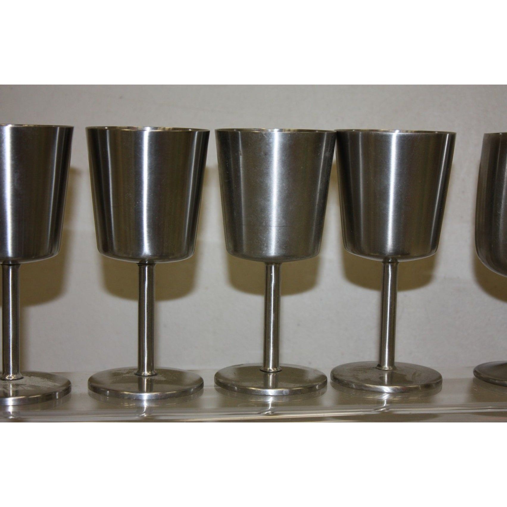 Vintage 1960s Old Hall Stainless Wine Goblets Cups MCM Robert Welch Set of (24)