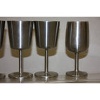 Vintage 1960s Old Hall Stainless Wine Goblets Cups MCM Robert Welch Set of (24)