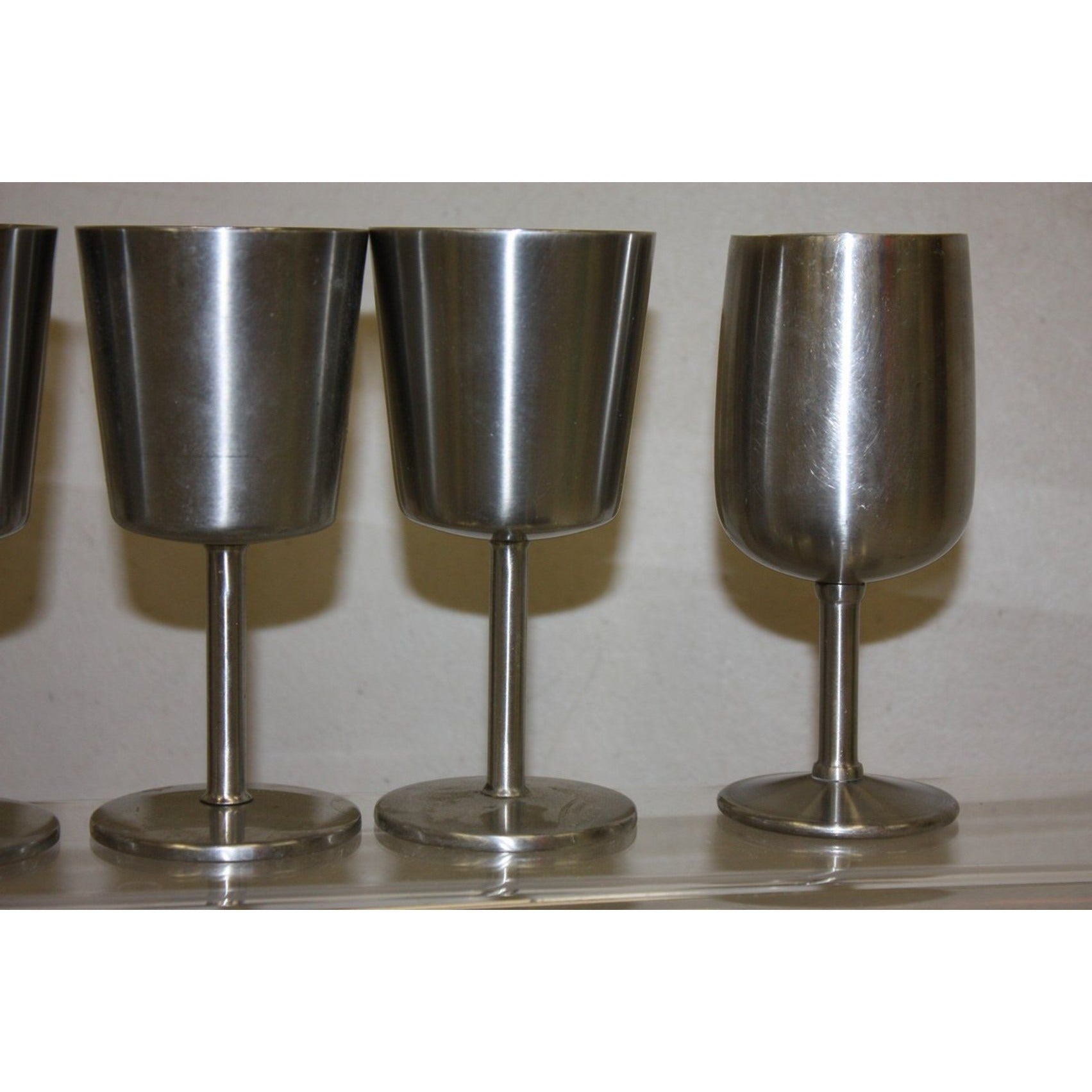 Vintage 1960s Old Hall Stainless Wine Goblets Cups MCM Robert Welch Set of (24)