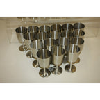 Vintage 1960s Old Hall Stainless Wine Goblets Cups MCM Robert Welch Set of (24)