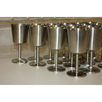 Vintage 1960s Old Hall Stainless Wine Goblets Cups MCM Robert Welch Set of (24)