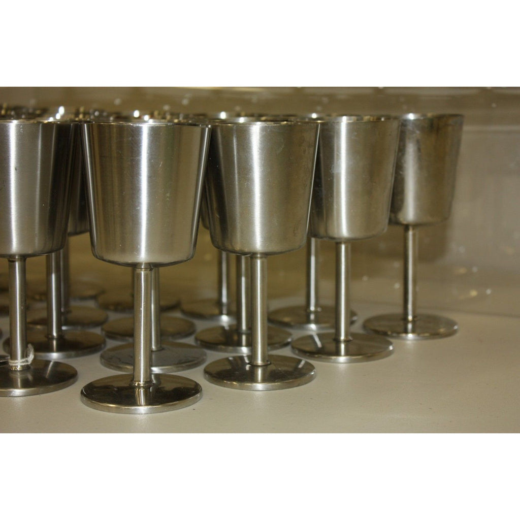 Vintage 1960s Old Hall Stainless Wine Goblets Cups MCM Robert Welch Set of (24)
