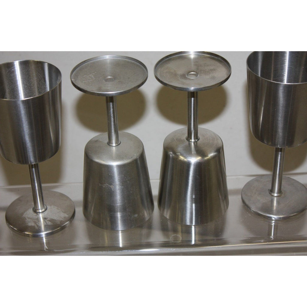 Vintage 1960s Old Hall Stainless Wine Goblets Cups MCM Robert Welch Set of (24)