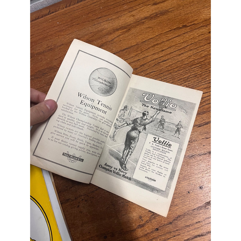 1918 Wilson Athletic Library Beginners' Tennis by Eleanore Tennant Guide Book