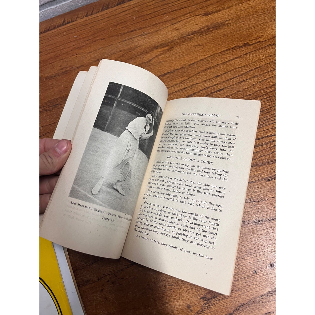 1918 Wilson Athletic Library Beginners' Tennis by Eleanore Tennant Guide Book