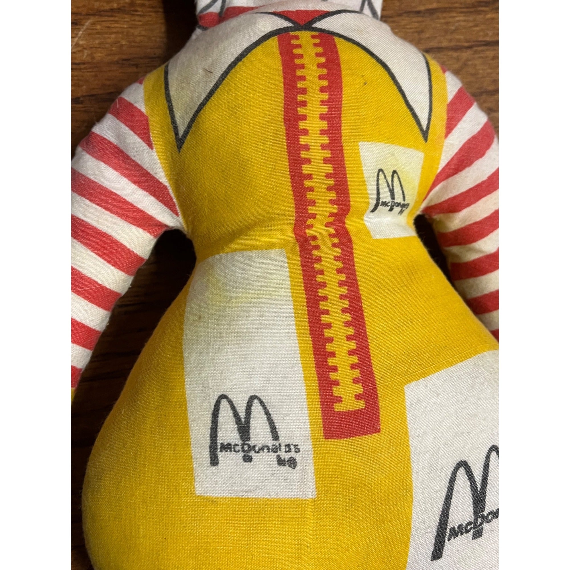 Vintage 1980s Ronald McDonald 15” Plush Doll Stuffed Toy McDonalds Promo