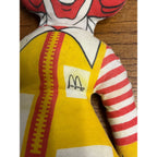 Vintage 1980s Ronald McDonald 15” Plush Doll Stuffed Toy McDonalds Promo