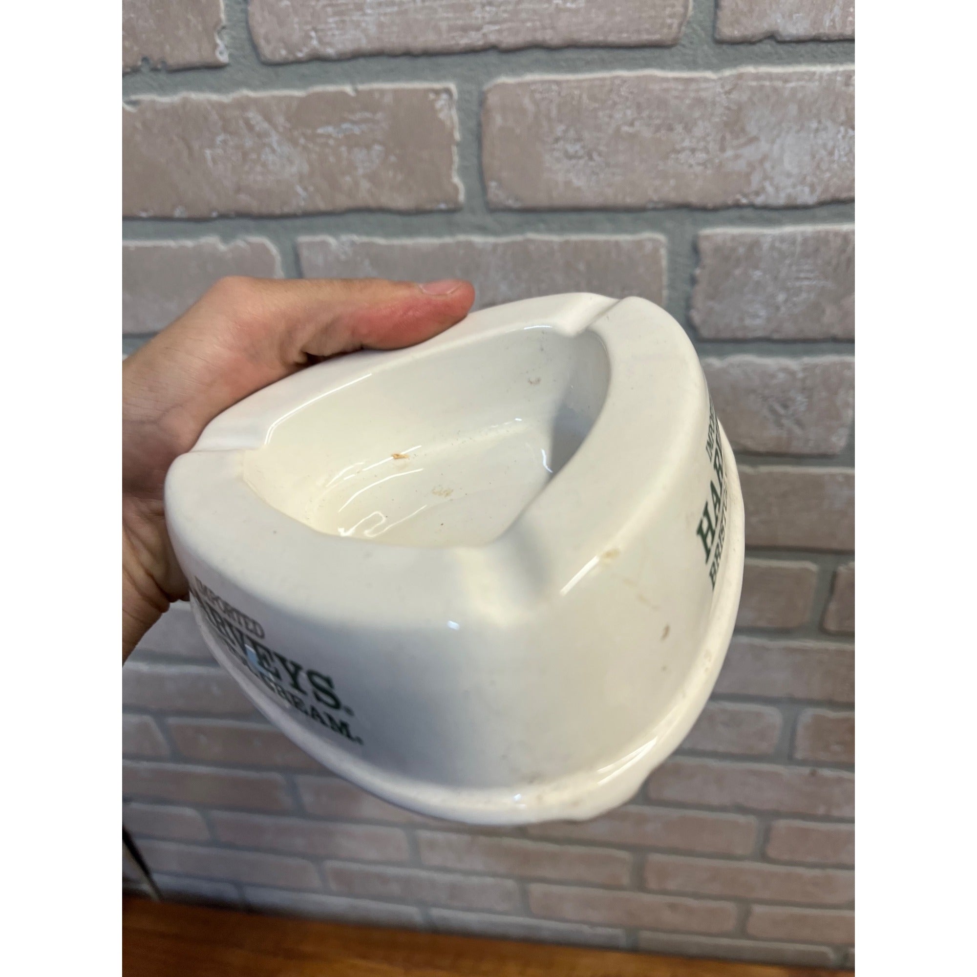 Vintage Harvey's Bristol Cream Ceramic Ashtray Advertising Sherry