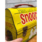 Vintage 1968 Snoopy School Dome Metal Lunchbox - No Thermos