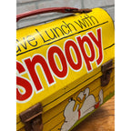 Vintage 1968 Snoopy School Dome Metal Lunchbox - No Thermos