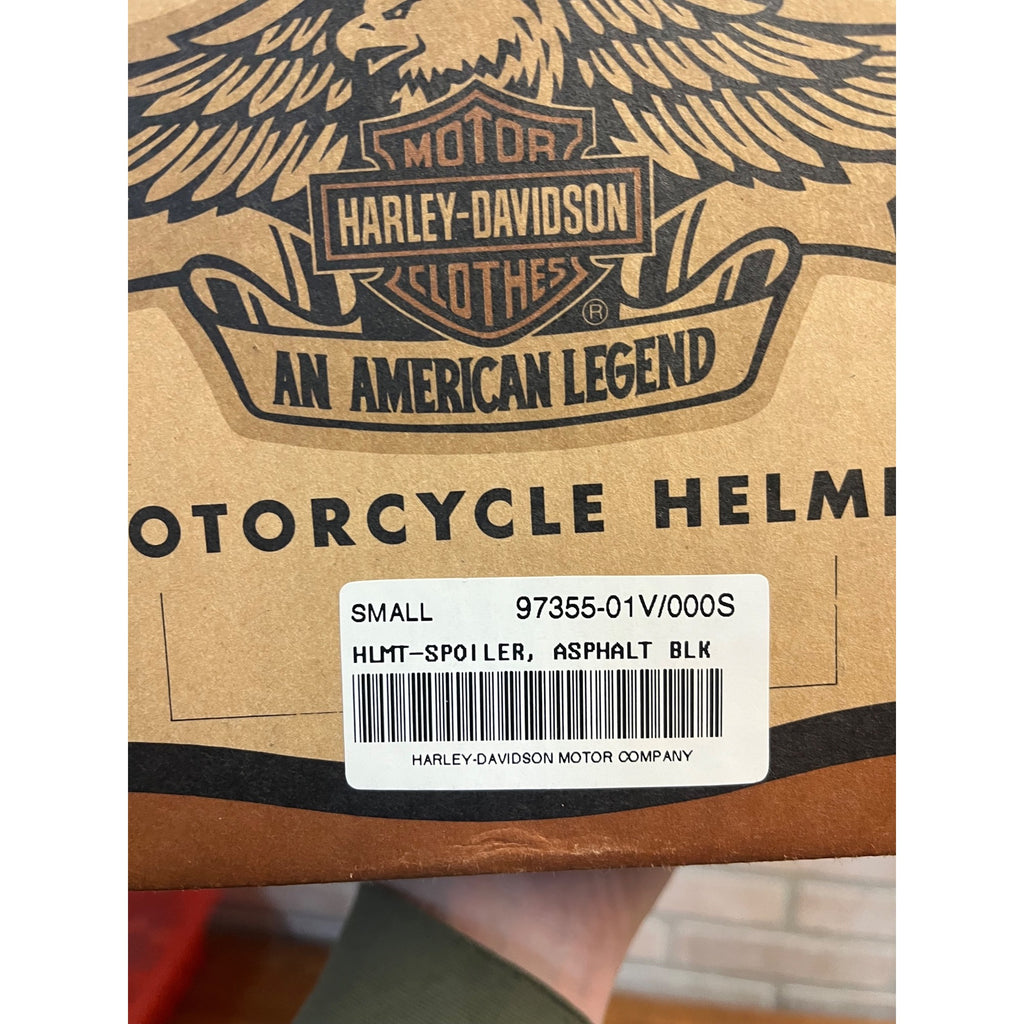 Harley-Davidson Men's Spoiler Helmet Asphalt Black 97355-01V SMALL