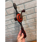Vintage Craftsman Egg Beater Style Hand Crank Drill Auger Tool Antique Old