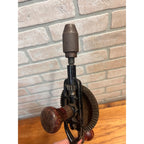 Vintage Craftsman Egg Beater Style Hand Crank Drill Auger Tool Antique Old