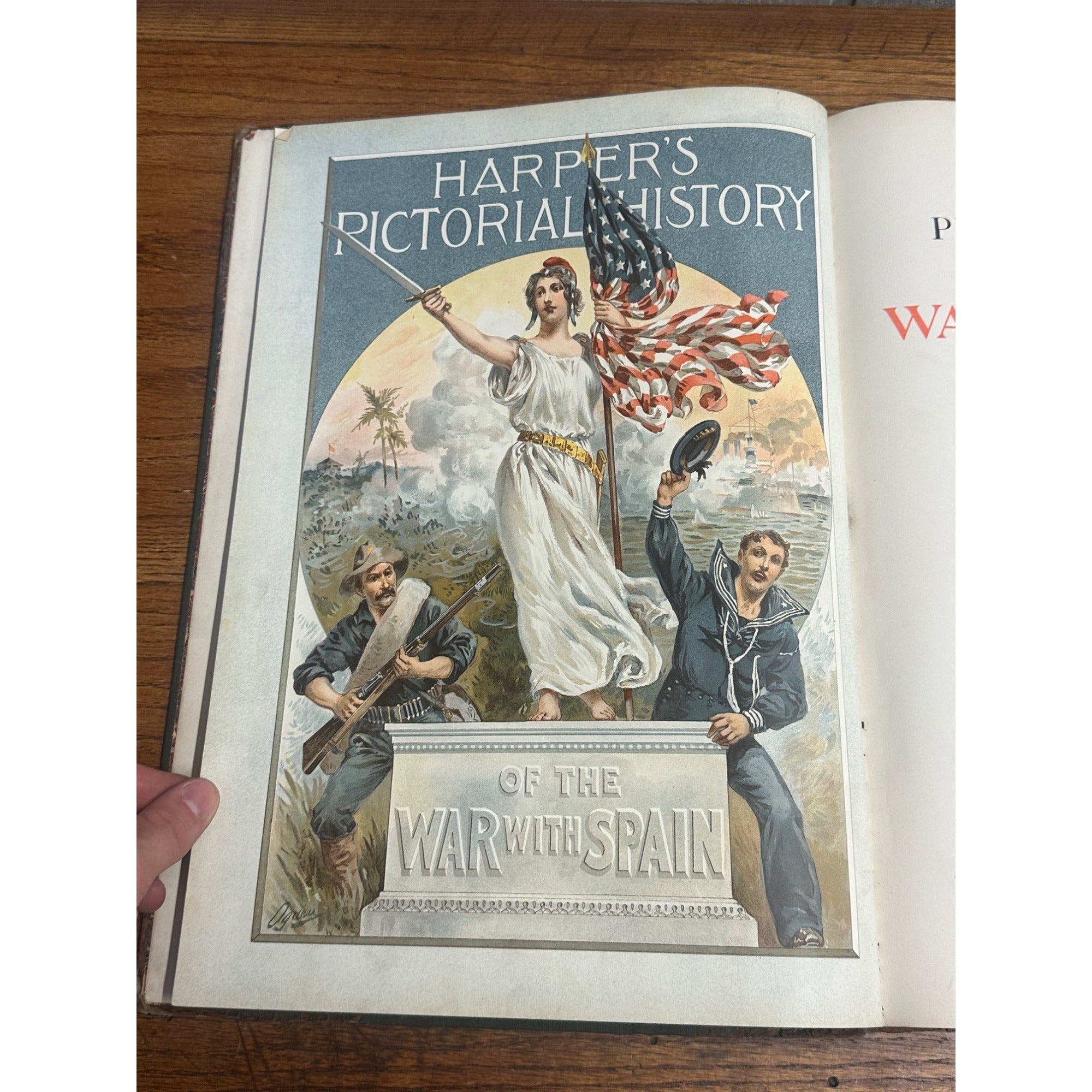Original Harper's Pictorial History of the War with Spain 1899 Complete Hardcover