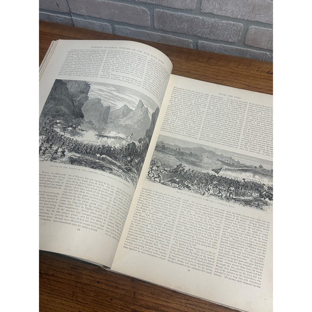 Original Harper's Pictorial History of the War with Spain 1899 Complete Hardcover