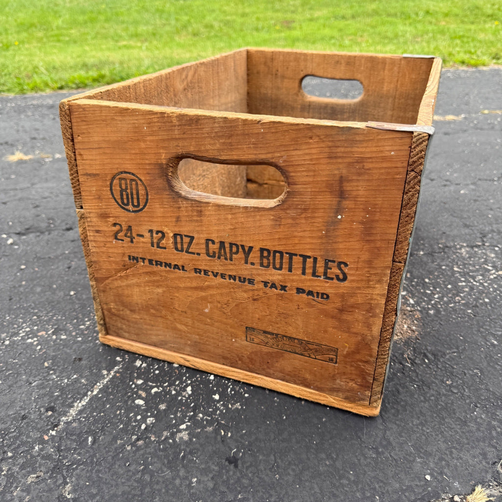 Pre-Prohibition Theo. Hamm's Brewing Co. St Paul MN Wooden Beer Crate Case Box