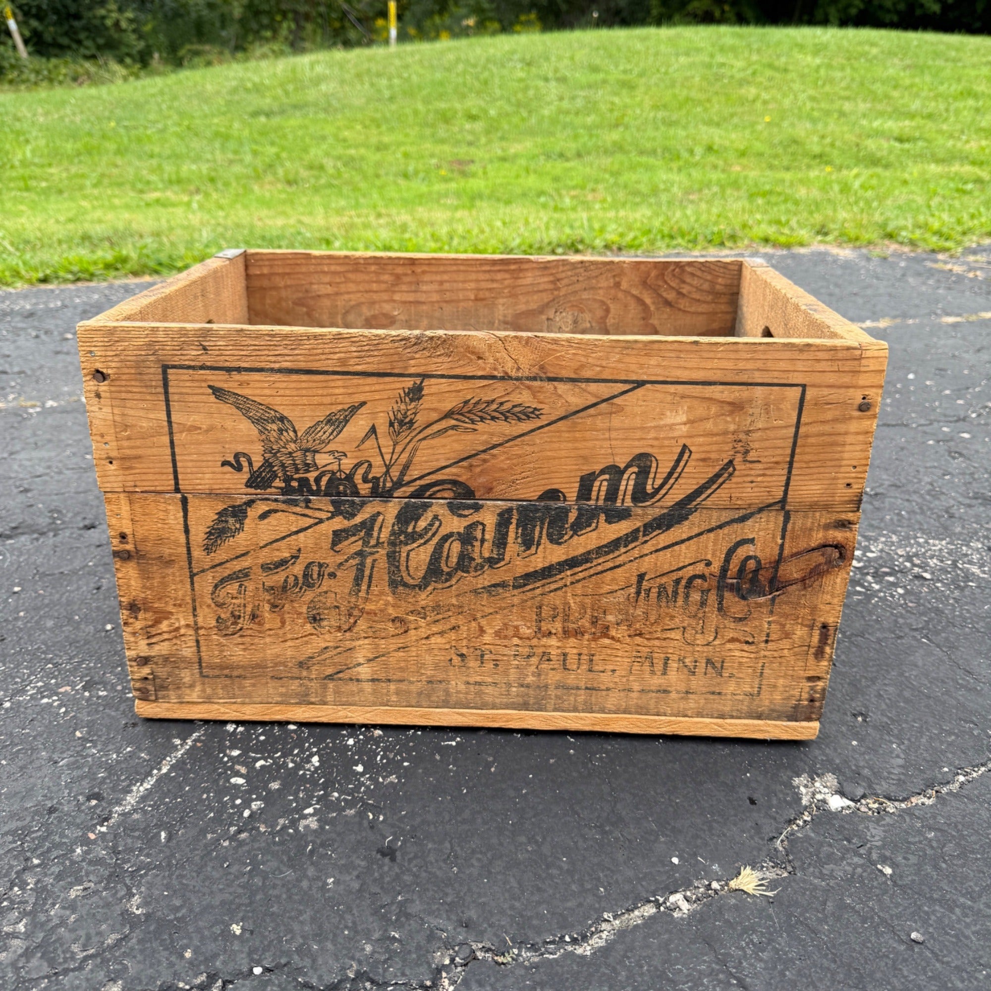 Pre-Prohibition Theo. Hamm's Brewing Co. St Paul MN Wooden Beer Crate Case Box
