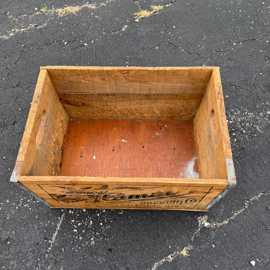 Pre-Prohibition Theo. Hamm's Brewing Co. St Paul MN Wooden Beer Crate Case Box