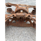 Antique F.E. Myer O.K. Unloader Cast Iron Farm Hay Trolley Barn Equipment