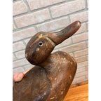 Ron Koch Vintage Mallard Pair Duck Decoy Vintage Wooden Decoy Omro Wisconsin WI