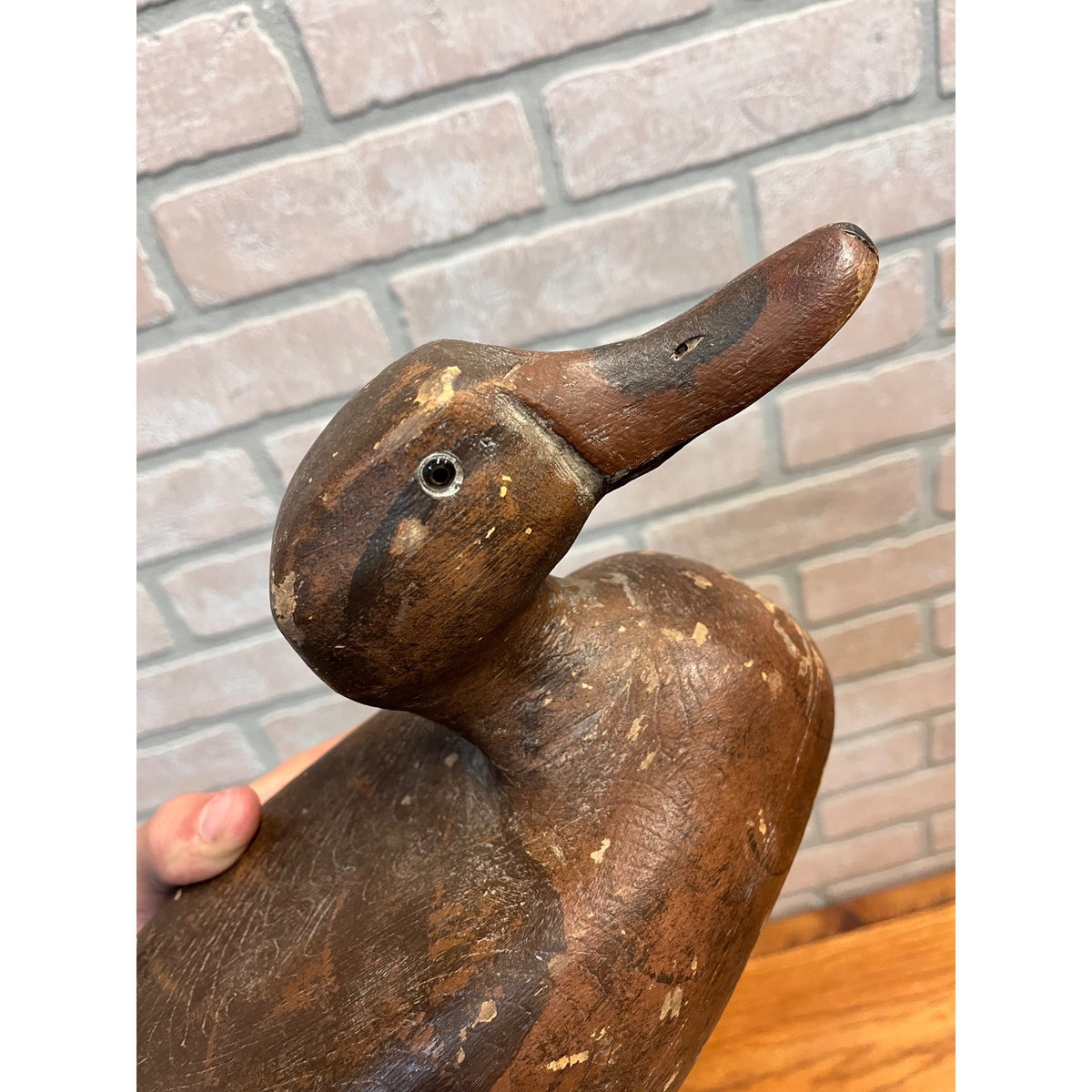 Ron Koch Vintage Mallard Pair Duck Decoy Vintage Wooden Decoy Omro Wisconsin WI