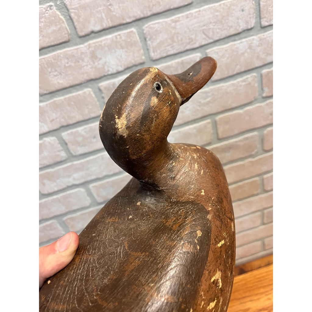 Ron Koch Vintage Mallard Pair Duck Decoy Vintage Wooden Decoy Omro Wisconsin WI