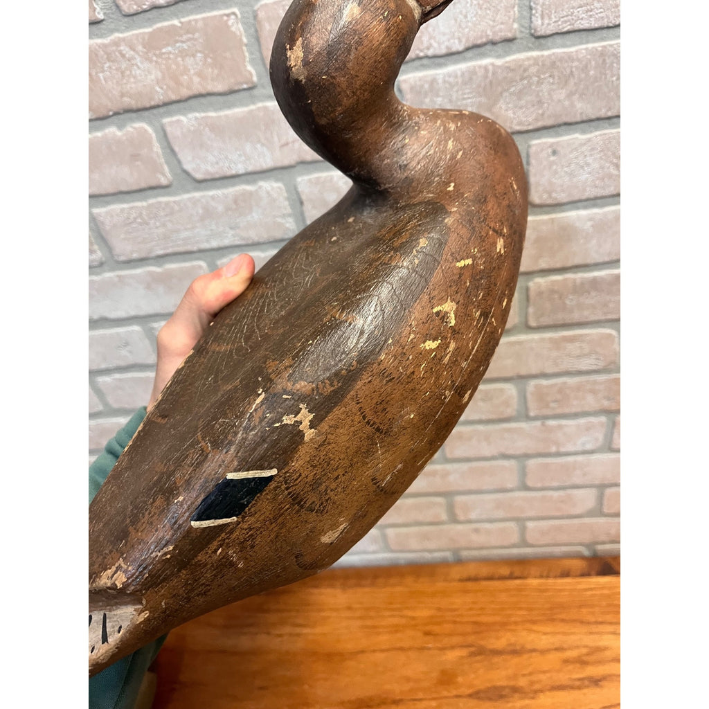 Ron Koch Vintage Mallard Pair Duck Decoy Vintage Wooden Decoy Omro Wisconsin WI