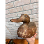 Ron Koch Vintage Mallard Pair Duck Decoy Vintage Wooden Decoy Omro Wisconsin WI