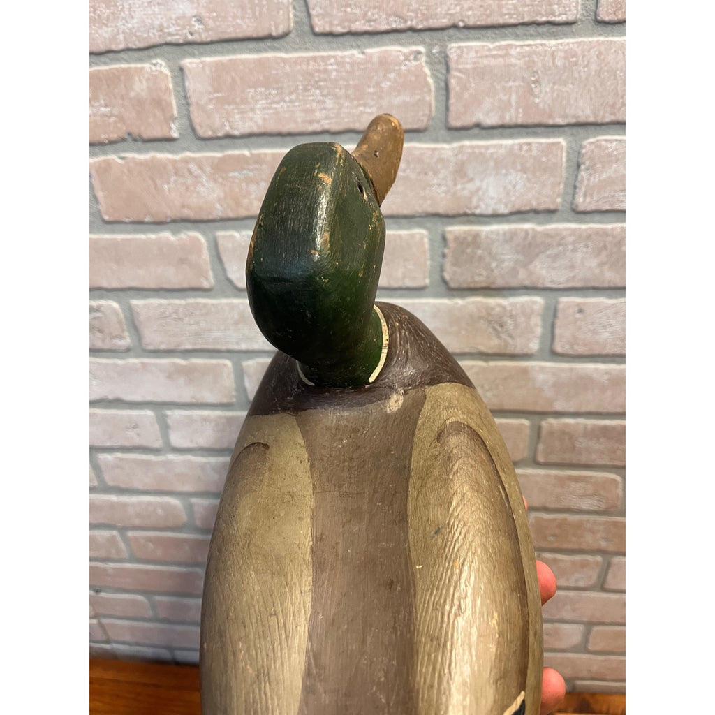 Ron Koch Vintage Mallard Pair Duck Decoy Vintage Wooden Decoy Omro Wisconsin WI
