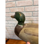 Ron Koch Vintage Mallard Pair Duck Decoy Vintage Wooden Decoy Omro Wisconsin WI