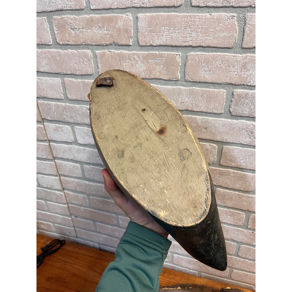 Ron Koch Vintage Mallard Pair Duck Decoy Vintage Wooden Decoy Omro Wisconsin WI